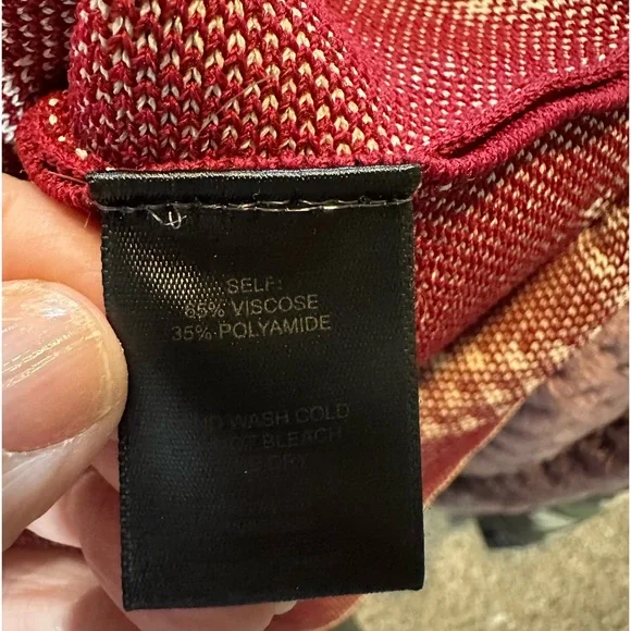 Gianni Bini Burgundy Red Kortni Sweater Fit and Flare Dress Sz S - Picture 6 of 7